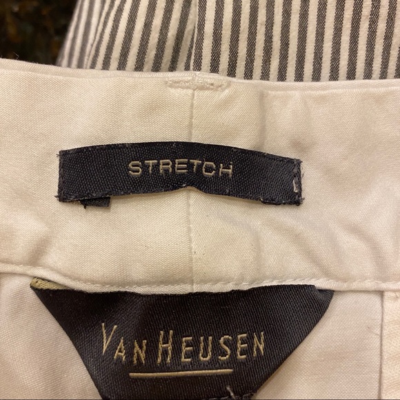 Van Heusen Capris Cotton/Spandex White Belt Loops INDIA Women’s 14 - Picture 8 of 11